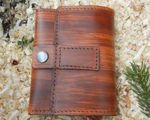 Kožená peněženka dřevo